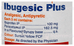 Ibugesic Plus Orange Flavour Suspension 100Ml
